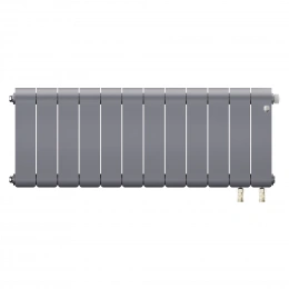 Радиатор биметаллический Royal Thermo Infinity 300 Silver Satin VR80 - 12 секций