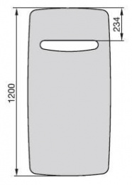 Полотенцесушитель водяной Zehnder Vitalo Cut VIT-120-060 (белый)