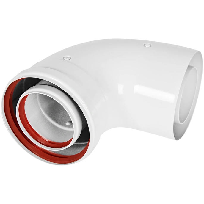 Отвод промежуточный раструбный Rommer 90° D 80/125 (наружный диаметр мама/папа)