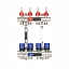 Коллекторная группа с расходомерами Varmega VM15404 ВР 1″, на 4 контура 3/4″ EK, латунь