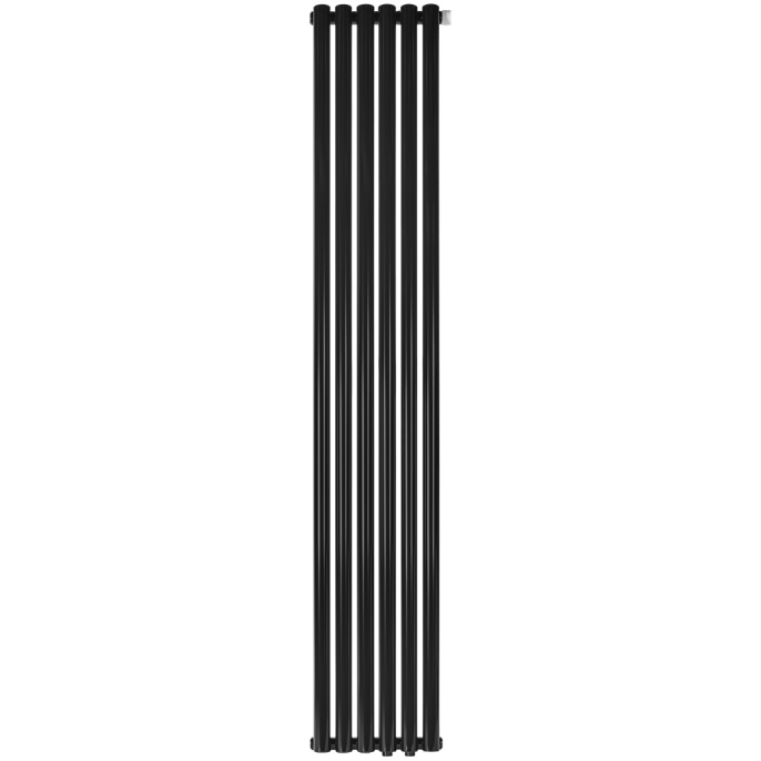Трубчатый радиатор Stout TUBE ROUND R40 1-1750- 6 секций RT нижнее правое подключение (черный)