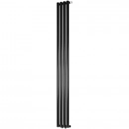 Трубчатый радиатор Stout TUBE ROUND R40 1-1750- 4 секции RT нижнее правое подключение (черный)