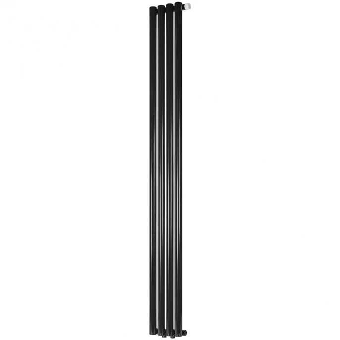 Трубчатый радиатор Stout TUBE ROUND R40 1-1750- 4 секции RT нижнее правое подключение (черный)