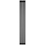 Трубчатый радиатор Stout TUBE QUADRO QV40-1750- 4 секции боковое подключение (черный матовый муар)