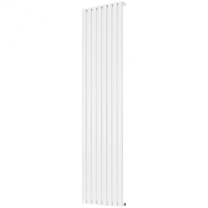 Трубчатый радиатор Stout TUBE ROUND R40 1-1750- 8 секций боковое подключение (белый)