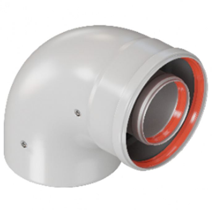 Отвод промежуточный раструбный Rommer 90° D 60/100 (наружный диаметр мама/папа)