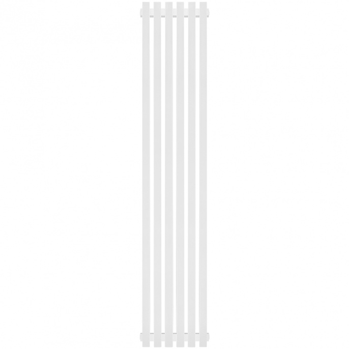 Трубчатый радиатор Stout TUBE QUADRO QV40-1750- 6 секций боковое подключение (белый муар)