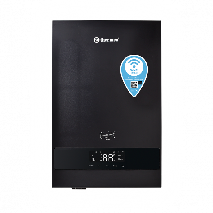 Настенный электрический котел Thermex Boss 12 Wi-Fi (Black)
