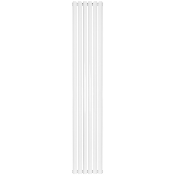 Трубчатый радиатор Stout TUBE ROUND R40 1-1750- 6 секций боковое подключение (белый)