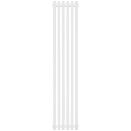 Трубчатый радиатор Stout TUBE QUADRO QV40-1750- 6 секций CU нижнее центральное подключение (белый муар)