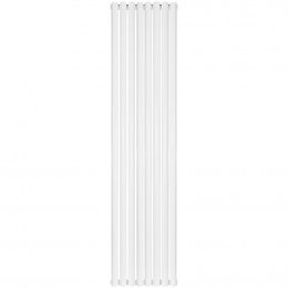 Трубчатый радиатор Stout TUBE ROUND R40 1-1750- 8 секций боковое подключение (белый)