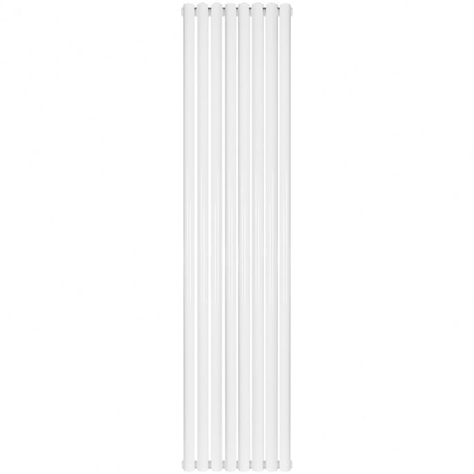 Трубчатый радиатор Stout TUBE ROUND R40 1-1750- 8 секций боковое подключение (белый)