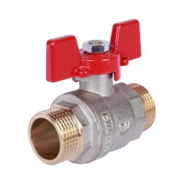 Кран шаровый Rommer 3/4″ НР-НР, стандартный, ручка-бабочка