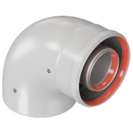 Отвод промежуточный раструбный Rommer 90° D 60/100 (наружный диаметр мама/папа)