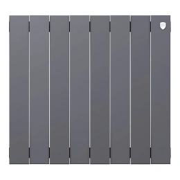 Биметаллический радиатор Royal Thermo PianoForte 500 Silver Satin (8 секций)